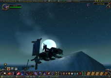 Radwulf au clair de lune au sommet de Ironforge.