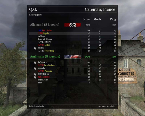 COD2 [L.T.F] Carentan au coude à coude !